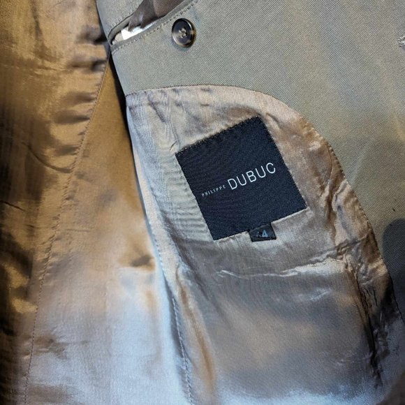 PHILIPPE DUBUC - Green zipped cuff suit - Sz 44 Pants Sz 36 - Picture 5 of 15